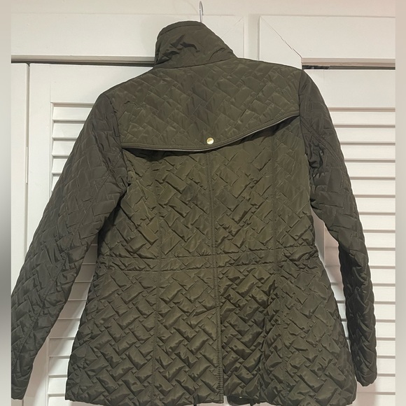 COLE HAAN Army Green Jacket, Small - Picture 3 of 5